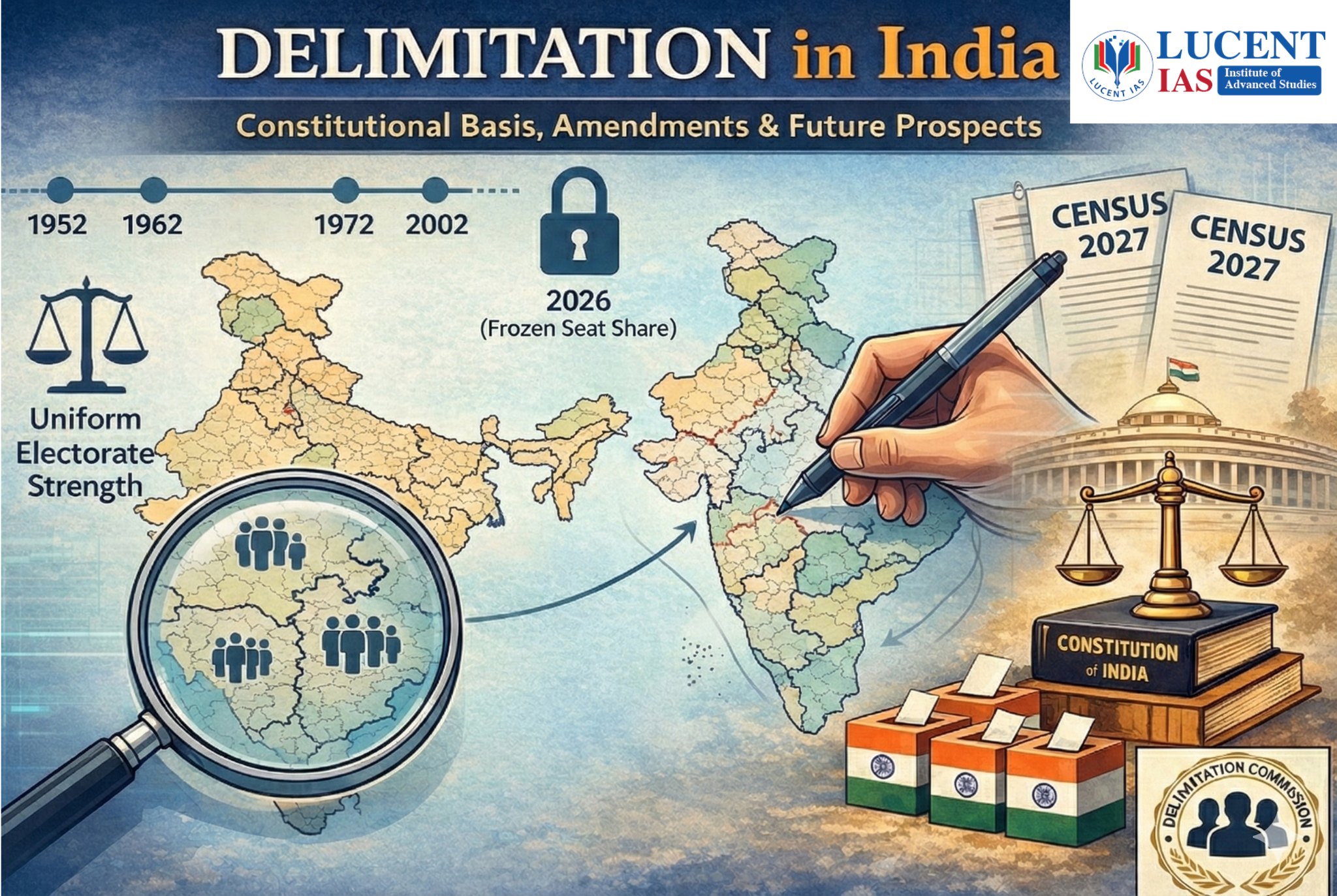 Delimitation in India APSC UPSC Lucent IAS