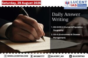APSC Mains Answer Writing on Assam demographic dividend and Himalayan glacier disasters