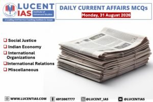APSC Current Affairs MCQs 31 August 2026 on Gender Parity Index, BharatGen AI, SCO, India–Myanmar–Thailand Highway and India–Uzbekistan relations